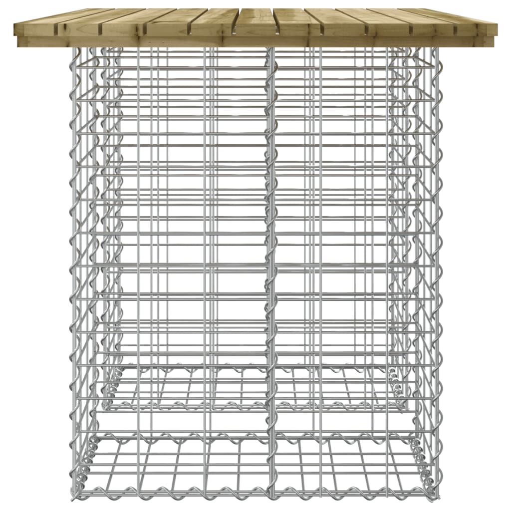 vidaXL Παγκάκι Κήπου Συρματοκιβώτιο 100x70x72εκ. Εμποτ. Ξύλο Πεύκου