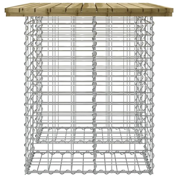 vidaXL Παγκάκι Κήπου Συρματοκιβώτιο 100x70x72εκ. Εμποτ. Ξύλο Πεύκου