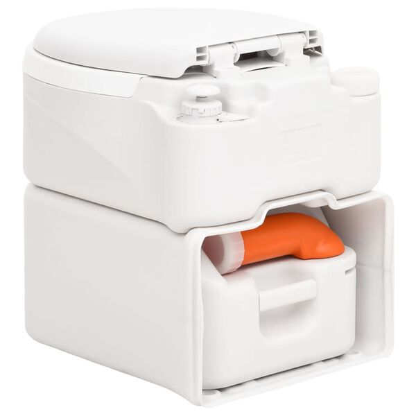 vidaXL &Epsilon;&nu;&sigma;&omega;&mu;&alpha;&tau;&omega;&mu;έ&nu;&eta; &Tau;&omicron;&upsilon;&alpha;&lambda;έ&tau;&alpha; &Kappa;ά&mu;&pi;&iota;&nu;&gamma;&kappa; &Lambda;&epsilon;&upsilon;&kappa;ή 24+17 &Lambda;ί&tau;&rho;&omega;&nu; &alpha;&pi;ό HDPE&PP