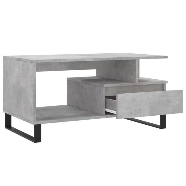 vidaXL Τραπεζάκι Σαλονιού Γκρι Σκυρ. 90x49x45 εκ. Επεξεργασμένο Ξύλο