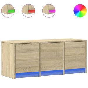 vidaXL Έ&pi;&iota;&pi;&lambda;&omicron; &Tau;&eta;&lambda;&epsilon;ό&rho;&alpha;&sigma;&eta;&sigmaf; &mu;&epsilon; LED Sonoma &Delta;&rho;&upsilon;&sigmaf; 97x34x40 &epsilon;&kappa;. &Epsilon;&pi;&epsilon;&xi;. &Xi;ύ&lambda;&omicron;