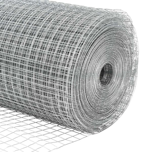 vidaXL Συγκολλημένος Φράχτης 0.8x100 μ Γαλβανισμένο ατσάλι