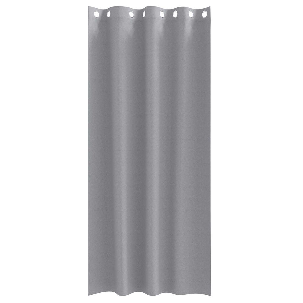 vidaXL Κουρτίνες 2 pcs Ανοιχτό γκρι 260 x 140 εκ. Πολυεστέρας