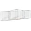 vidaXL Συρματοκιβώτια Τοξωτά 6 τεμ. 400x50x100/120 εκ. Γαλβαν. Ατσάλι