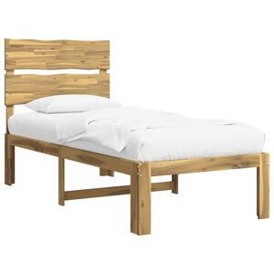 vidaXL &Mu;&omicron;&nu;ό &Kappa;&rho;&epsilon;&beta;ά&tau;&iota; &mu;&epsilon; &Kappa;&epsilon;&phi;&alpha;&lambda;ά&rho;&iota; ROSTOCK &Lambda;&epsilon;&upsilon;&kappa;ό 75 x 190 cm