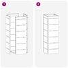 vidaXL Σχέδιο & βάση αποθήκευσης Μουσταρδί 15.5 x 15.5 x 49 εκ Ατσάλι