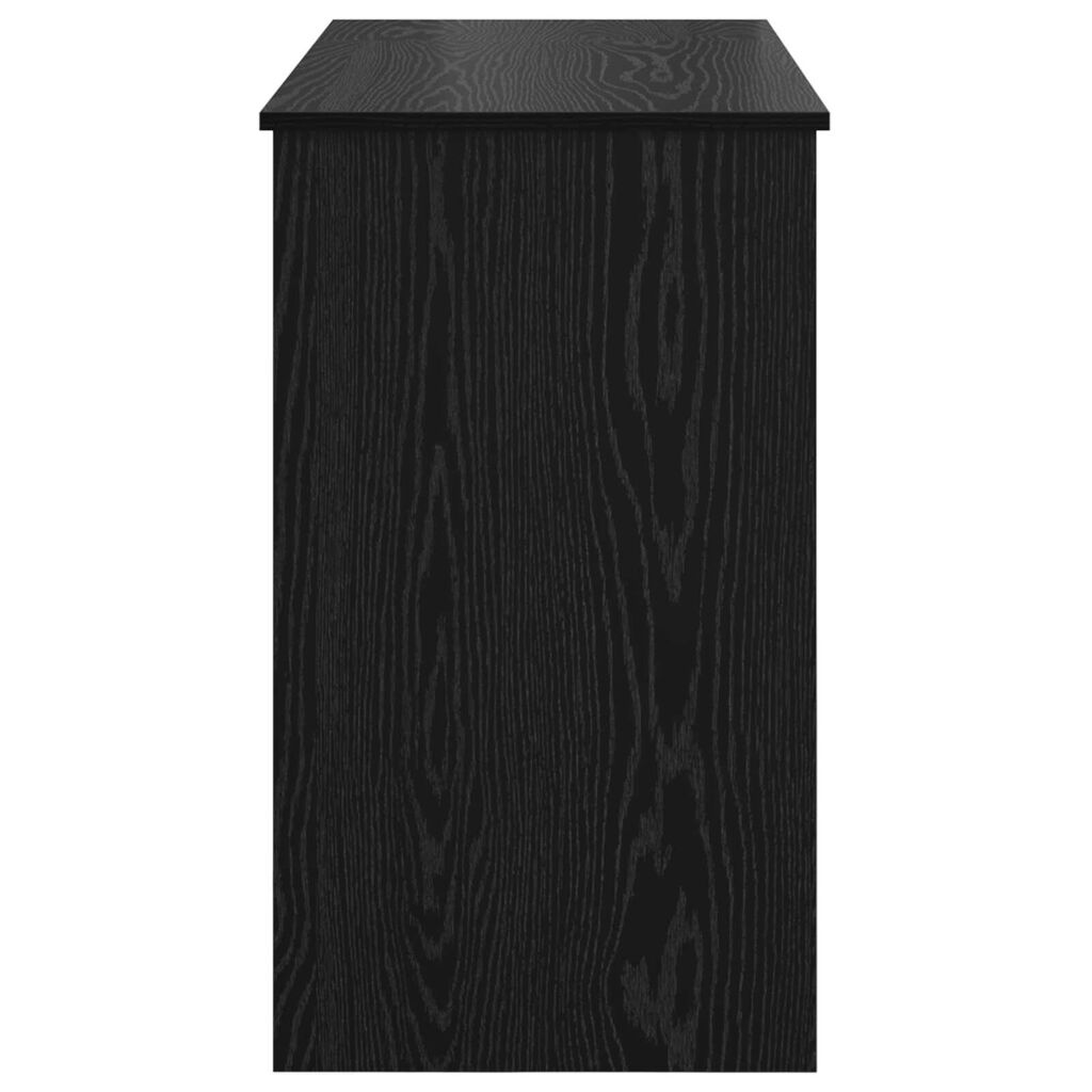 vidaXL Τουαλέτα με Καθρέφτη Μαύρη Κερασιά 100x45x76 εκ.