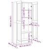 vidaXL Βιβλιοθήκη Λευκή 82,5 x 30,5 x 185,5 εκ. Επεξ. Ξύλο