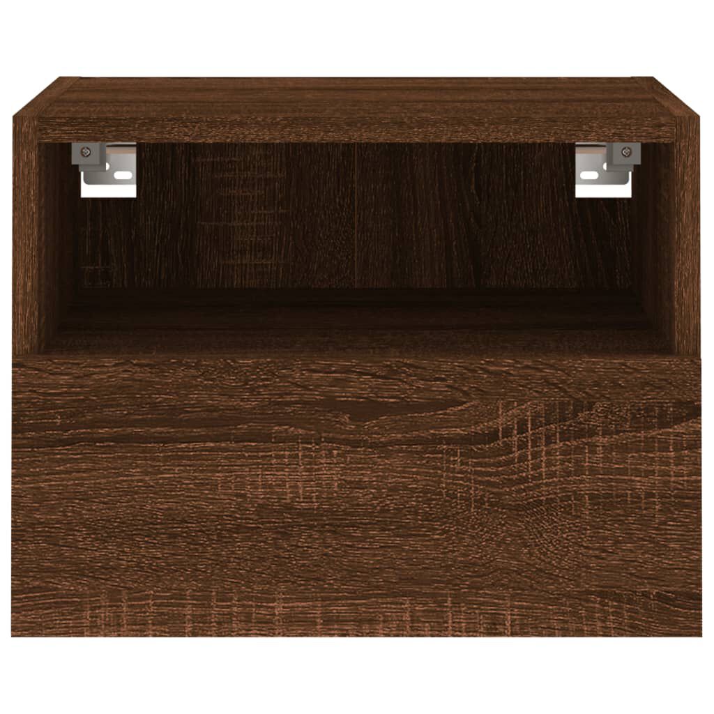 vidaXL Έπιπλο Τοίχου Τηλεόρασης Καφέ Δρυς 40x30x30 εκ. Επεξ. Ξύλο