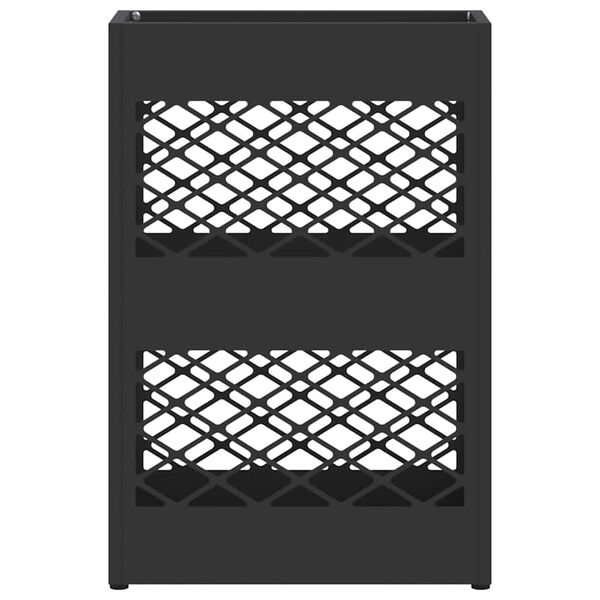 vidaXL Σχέδιο & βάση αποθήκευσης Μαύρο 28 x 12 x 41 εκ Μέταλλο