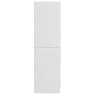vidaXL Ντουλάπα Λευκή 85,2 x 51,5 x 180 εκ. από Μοριοσανίδα