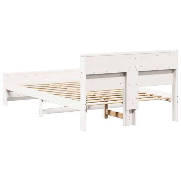 vidaXL Σκελετός Κρεβατιού Καφέ 180 x 200 cm Μασίφ ξύλο πεύκου