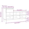 vidaXL Παπουτσοθήκη Γυαλιστερό Λευκό 102x36x60 εκ. Επεξεργασμένο Ξύλο