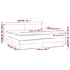 vidaXL &Kappa;&rho;&epsilon;&beta;ά&tau;&iota; Boxspring &mu;&epsilon; &Sigma;&tau;&rho;ώ&mu;&alpha; & LED &Alpha;&nu;.&Gamma;&kappa;&rho;&iota; 200x200&epsilon;&kappa;. &Upsilon;&phi;&alpha;&sigma;&mu;ά&tau;&iota;&nu;&omicron;