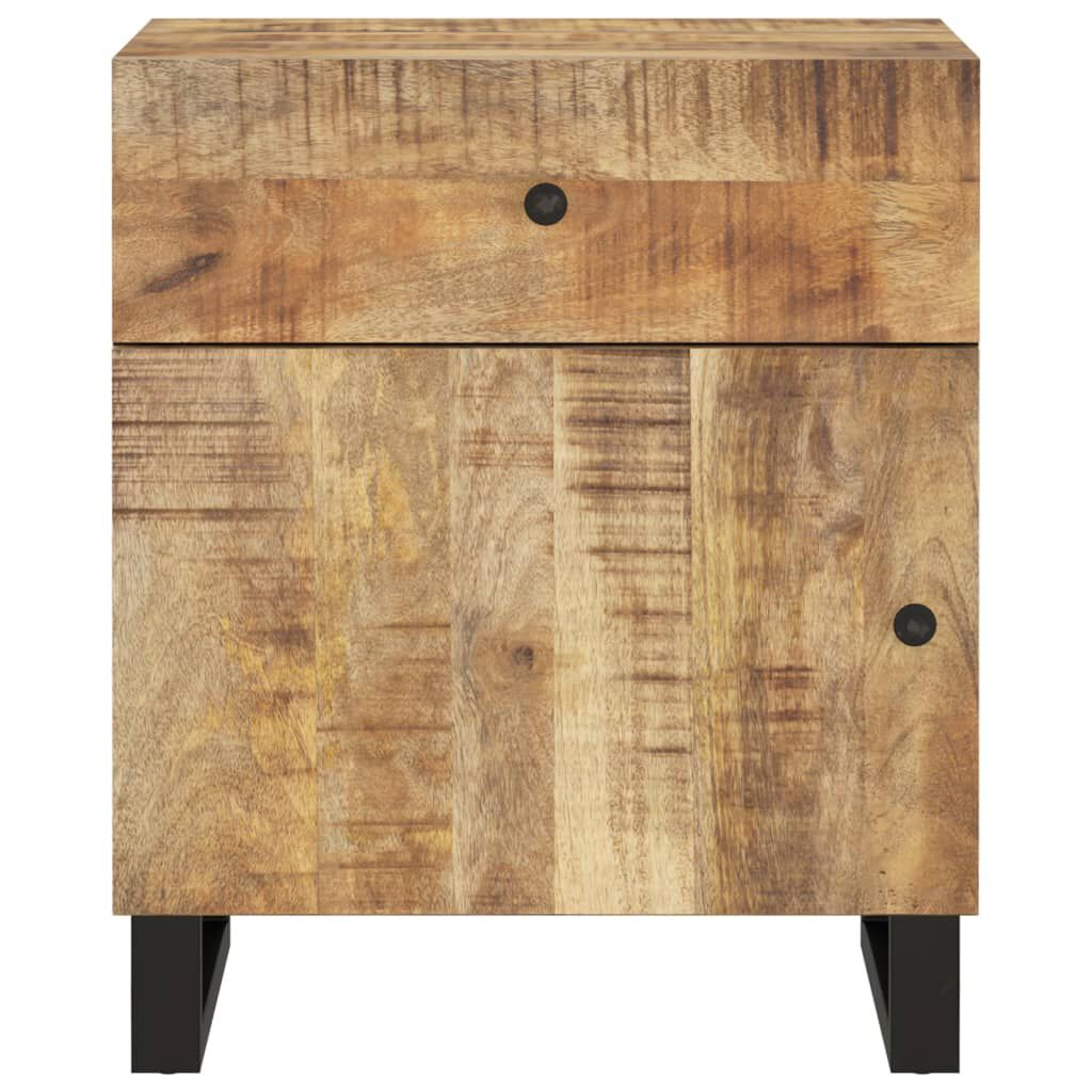vidaXL Κομοδίνο 50x33x60 εκ. Μασίφ Ξύλο Μάνγκο & Επεξεργασμένο Ξύλο