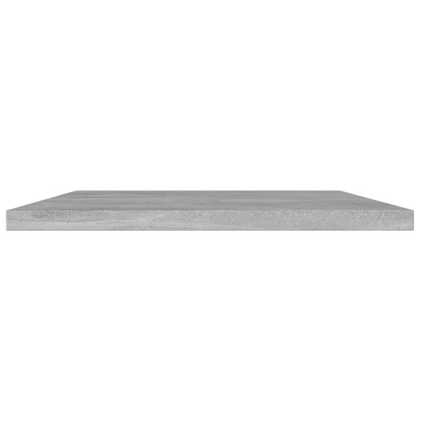 vidaXL Ράφια Βιβλιοθήκης 8 τεμ Γκρι Σκυροδ. 100x20x1,5 εκ. Μοριοσανίδα