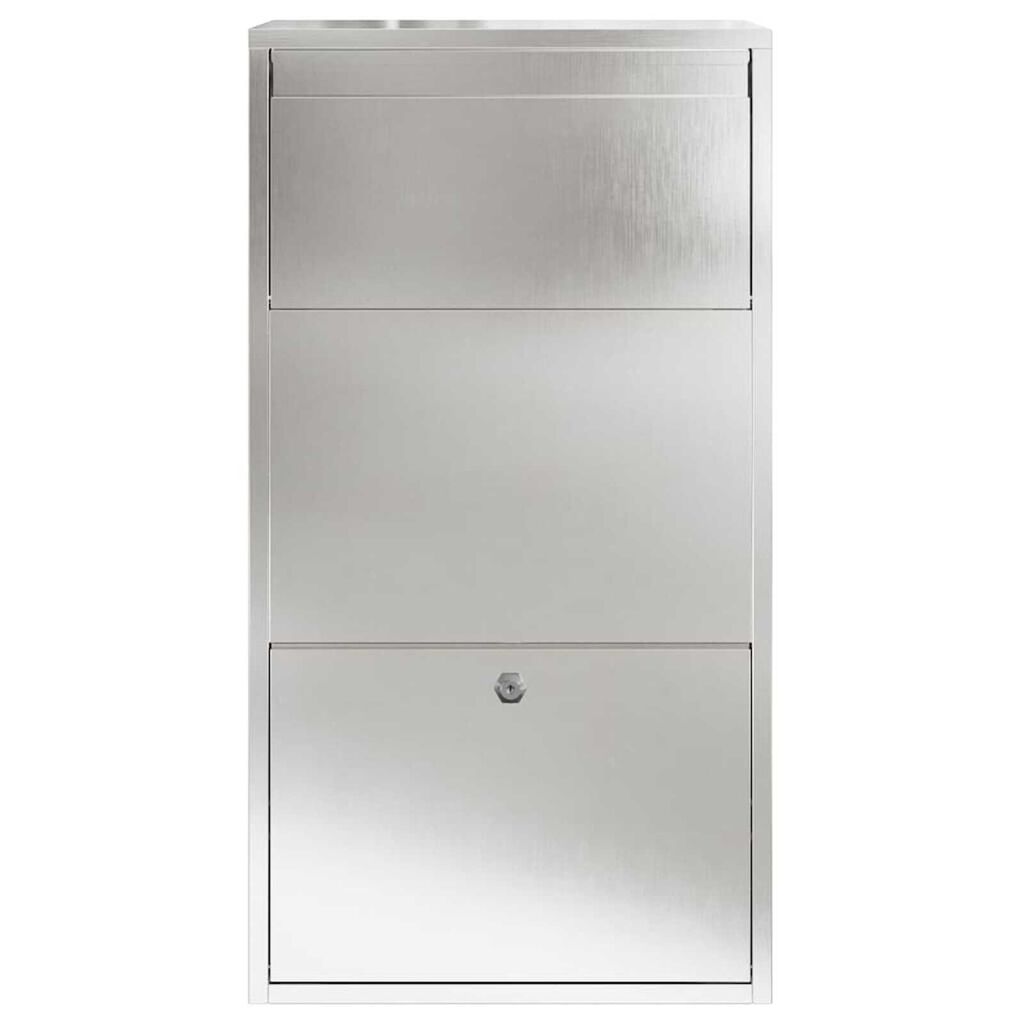 vidaXL Κουτί Ρίψης Πακέτων 44x22x82 cm Ανοξείδωτο Ατσάλι