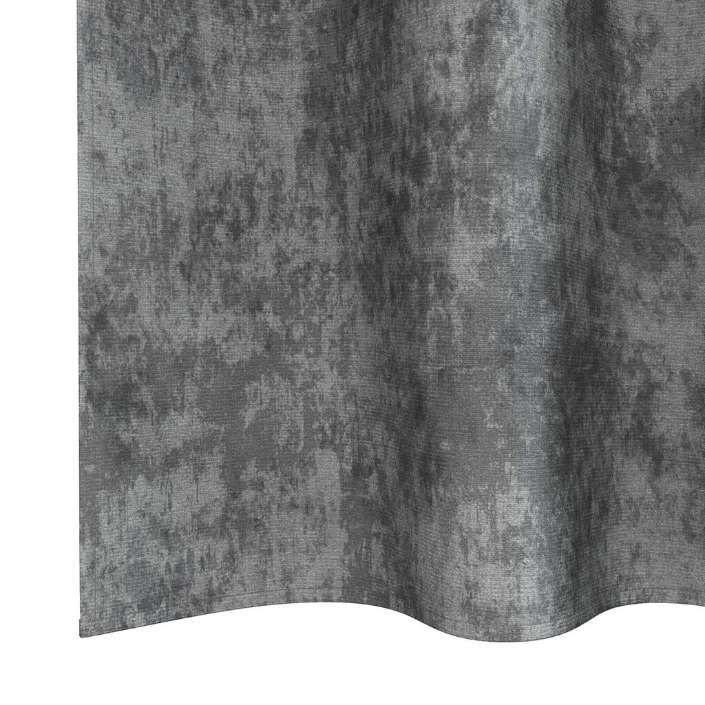 vidaXL Κουρτίνα με κουρτίνες 2 pcs Γκρι 175 x 140 εκ. Βελούδο