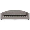 vidaXL Καναπές Κρεβάτι με Στρώμα Taupe 80 x 200 εκ. Υφασμάτινο