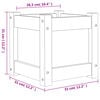 vidaXL Ζαρντινιέρα 31 x 31 x 31 εκ. Εμποτ. Ξύλο Πεύκου