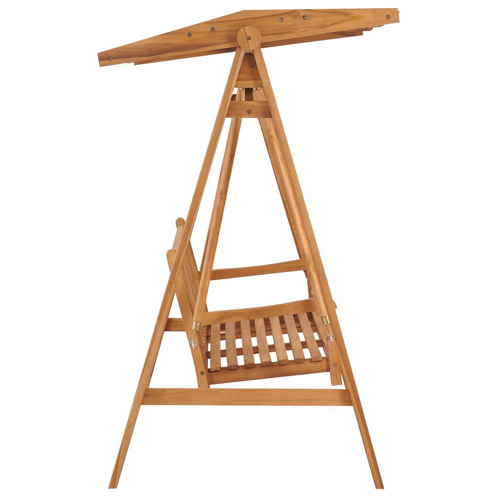 vidaXL Κούνια Κήπου 174 εκ. από Μασίφ Ξύλο Teak
