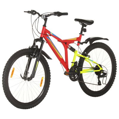 vidaXL Ποδήλατο Mountain 26'' Κόκκινο με 21 Ταχύτητες 49 εκ.