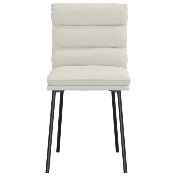 vidaXL Καρέκλες Τραπεζαρίας 6 τεμ. Κρεμ Βελούδινες