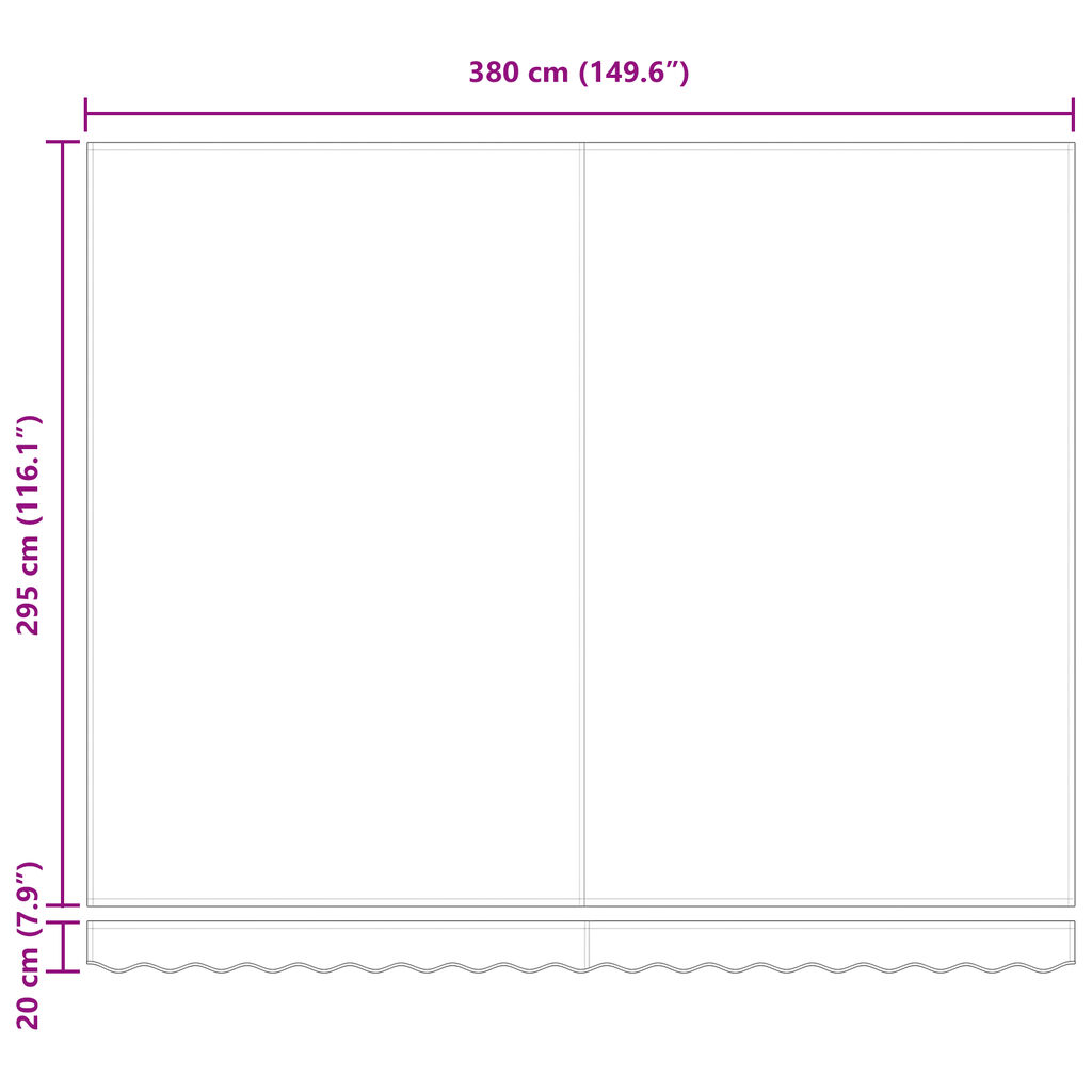 vidaXL Μηχανική Ανασύρσιμη Τέντα Λευκή 400x300 εκ.