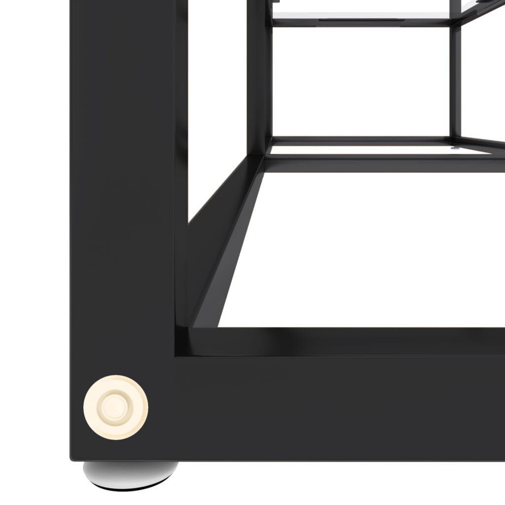 vidaXL Έπιπλο Τηλεόρασης Διαφανές 140x40x40,5εκ. από Γυαλί Ασφαλείας