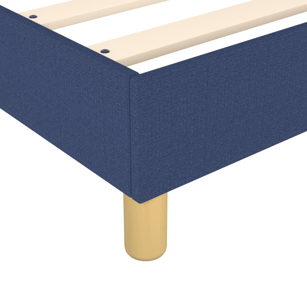 vidaXL Πλαίσιο κρεβατιού χωρίς στρώμα μπλε 120x200cm ύφασμα