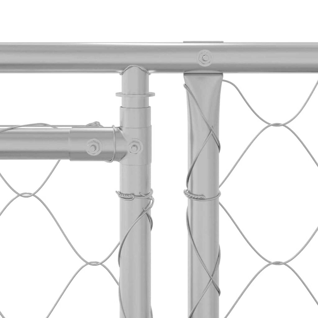 vidaXL Κλουβί σκύλου 2 x 2 x 2 m Ατσάλι