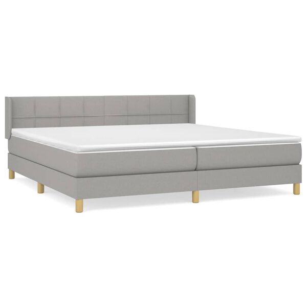 vidaXL &Kappa;&rho;&epsilon;&beta;ά&tau;&iota; Boxspring &mu;&epsilon; &Sigma;&tau;&rho;ώ&mu;&alpha; &Alpha;&nu;&omicron;&iota;&chi;&tau;ό &Gamma;&kappa;&rho;&iota; 200x200 &epsilon;&kappa;. &Upsilon;&phi;&alpha;&sigma;&mu;ά&tau;&iota;&nu;&omicron;