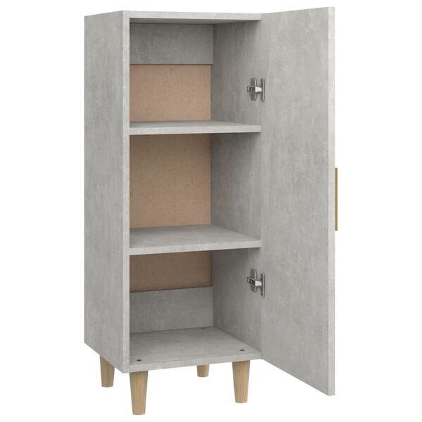 vidaXL Ντουλάπι Γκρι Σκυροδέματος 34,5x34x90 εκ. Επεξεργασμένο Ξύλο