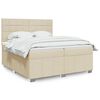 vidaXL &Kappa;&rho;&epsilon;&beta;ά&tau;&iota; Boxspring &mu;&epsilon; &Sigma;&tau;&rho;ώ&mu;&alpha; &Kappa;&rho;&epsilon;&mu; 200x200 &epsilon;&kappa;. &Upsilon;&phi;&alpha;&sigma;&mu;ά&tau;&iota;&nu;&omicron;