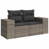 vidaXL Σετ Καναπέ Κήπου 9 pcs Γκρι συνθετικό ρατάν