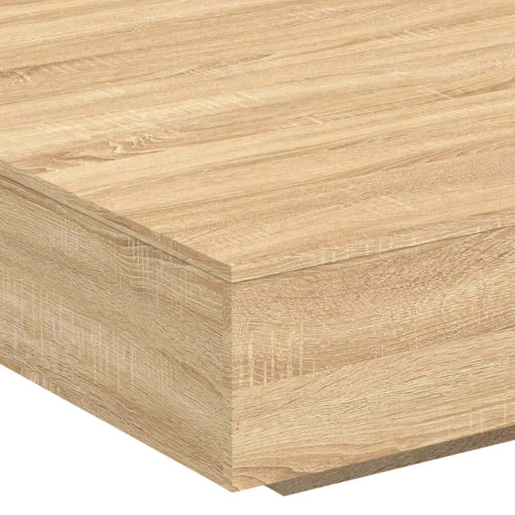 vidaXL Τραπεζάκι Σαλονιού Sonoma Δρυς 100x100x31 εκ Επεξεργασμένο Ξύλο
