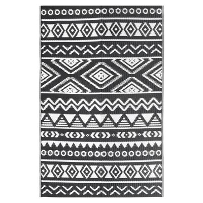 vidaXL Χαλί εξωτερικού χώρου ARAKIL Μαύρο 120x180 cm PP