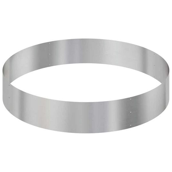 vidaXL Γλάστρα Κήπου Ασημί 120 x 120 x 20 εκ. Γαλβανισμένος χάλυβας