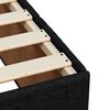 vidaXL Κρεβάτι Boxspring με Στρώμα Μαύρο 120x190 εκ. Υφασμάτινο