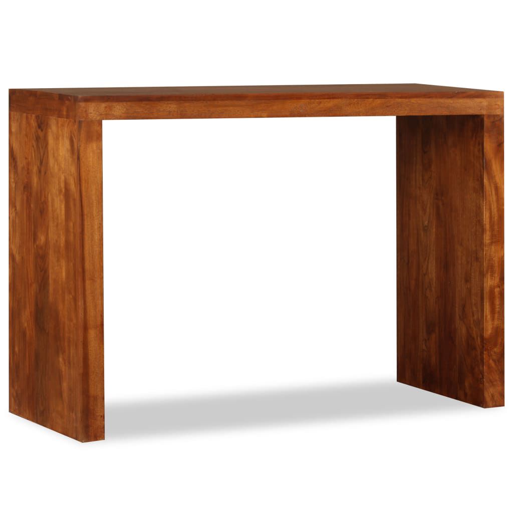 vidaXL Τραπέζι Κονσόλα 110x40x76 εκ. Μασίφ Ξύλο με Μελί Φινίρισμα