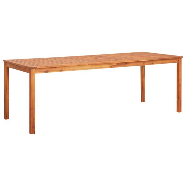 vidaXL Τραπέζι Κήπου 215 x 90 x 74 εκ. από Μασίφ Ξύλο Ακακίας