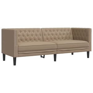 vidaXL &Kappa;&alpha;&nu;&alpha;&pi;έ&sigmaf; Chesterfield &Tau;&rho;&iota;&theta;έ&sigma;&iota;&omicron;&sigmaf; &Kappa;&alpha;&pi;&omicron;&upsilon;&tau;&sigma;ί&nu;&omicron; &alpha;&pi;ό &Sigma;&upsilon;&nu;&theta;&epsilon;&tau;&iota;&kappa;ό &Delta;έ&rho;&mu;&alpha;