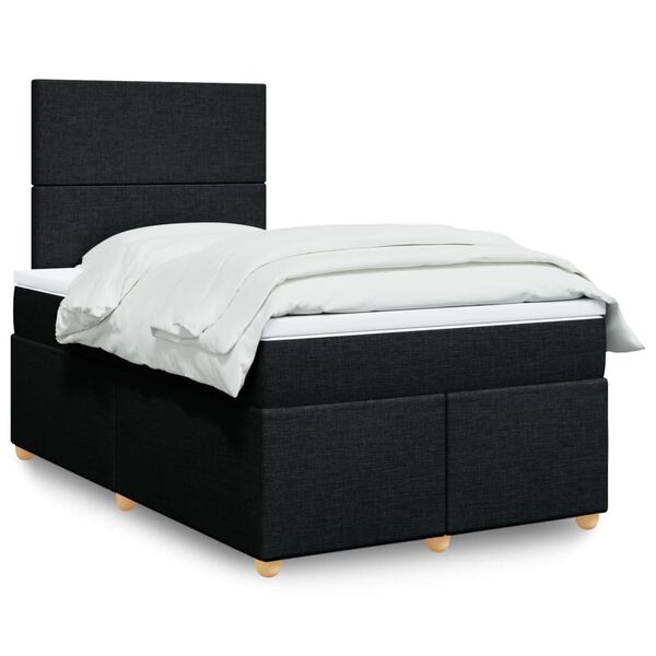 vidaXL &Kappa;&rho;&epsilon;&beta;ά&tau;&iota; Boxspring &mu;&epsilon; &Sigma;&tau;&rho;ώ&mu;&alpha; &Mu;&alpha;ύ&rho;&omicron; 120x200 &epsilon;&kappa;. &Upsilon;&phi;&alpha;&sigma;&mu;ά&tau;&iota;&nu;&omicron;