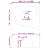 vidaXL Κρεμαστή Γωνιακή Λεκάνη Γκρι (30-37) x (30-37) x 12 εκ.