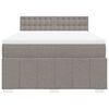vidaXL &Kappa;&rho;&epsilon;&beta;ά&tau;&iota; Boxspring &mu;&epsilon; &Sigma;&tau;&rho;ώ&mu;&alpha; Taupe 140x200 &epsilon;&kappa;. &Upsilon;&phi;&alpha;&sigma;&mu;ά&tau;&iota;&nu;&omicron;