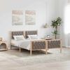 vidaXL Σκελετός Κρεβατιού Taupe 150 x 200 cm Στερεά ξυλεία πεύκου