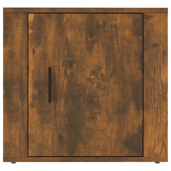 vidaXL Κομοδίνο Καπνιστή Δρυς 50 x 39 x 47 εκ.