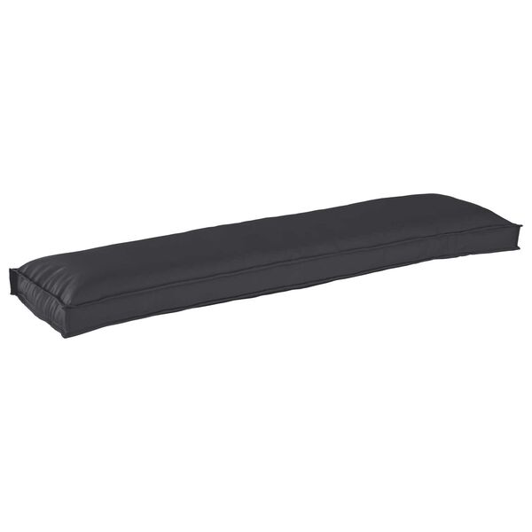 vidaXL Μαξιλάρια Παλέτας για Πάγκο 2 τεμ Μαύρο 150x40x8 εκ. Ύφασμα Oxford