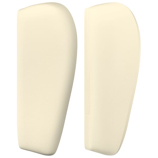vidaXL Κεφαλάρι με Πτερύγια Κρεμ 183x23x78/88 εκ. Συνθετικό Δέρμα