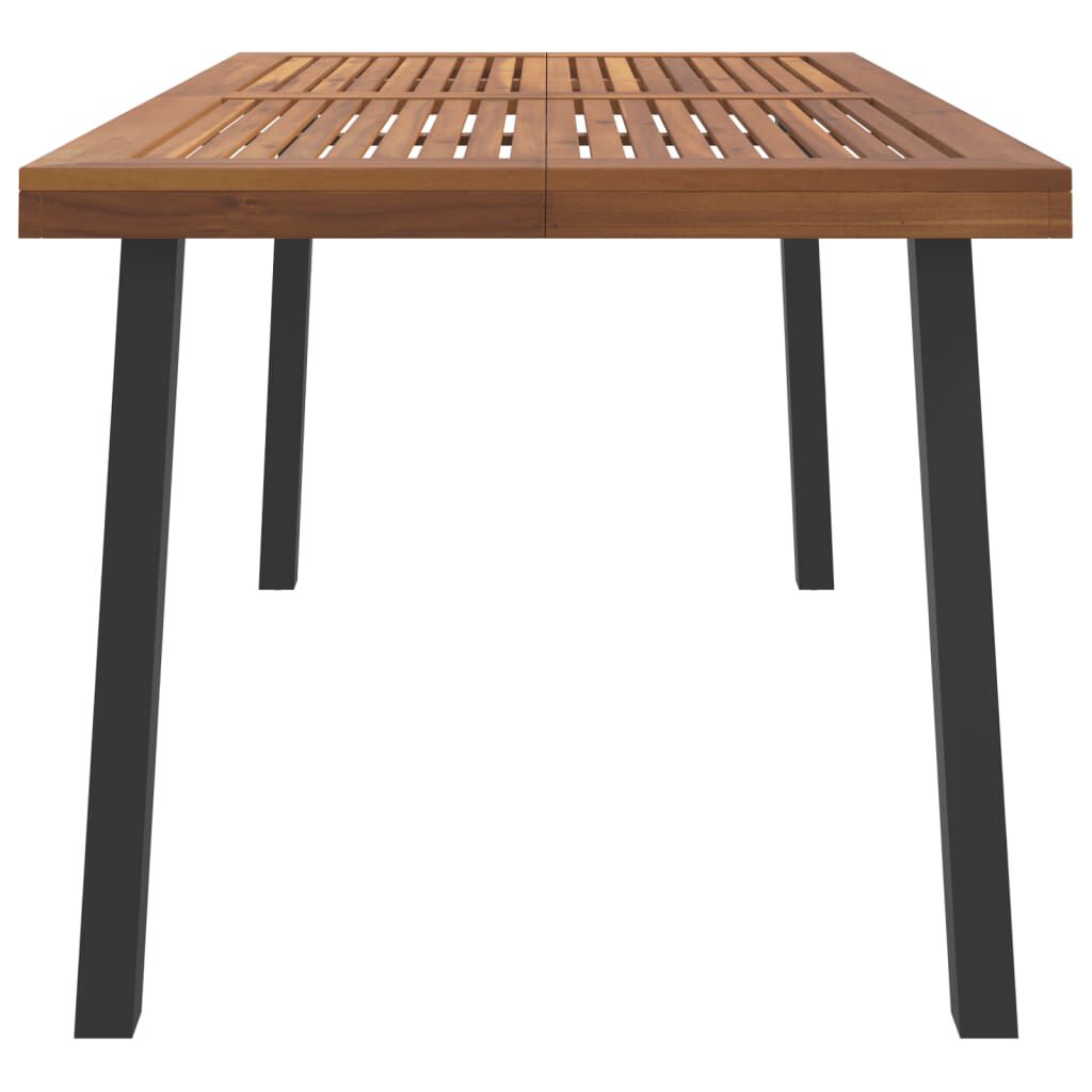 vidaXL Τραπέζι Κήπου 150 x 90 x 75 εκ. από Μασίφ Ξύλο Ακακίας